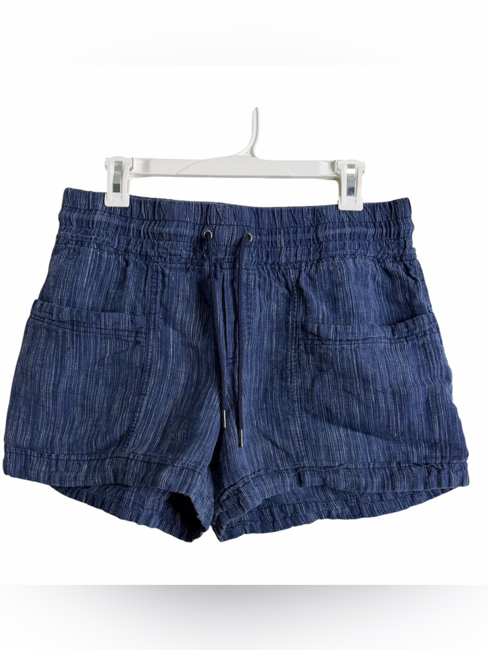 Athleta Cabo Linen Shorts Size 10 Coastal Beach Summer Vacation Adventures